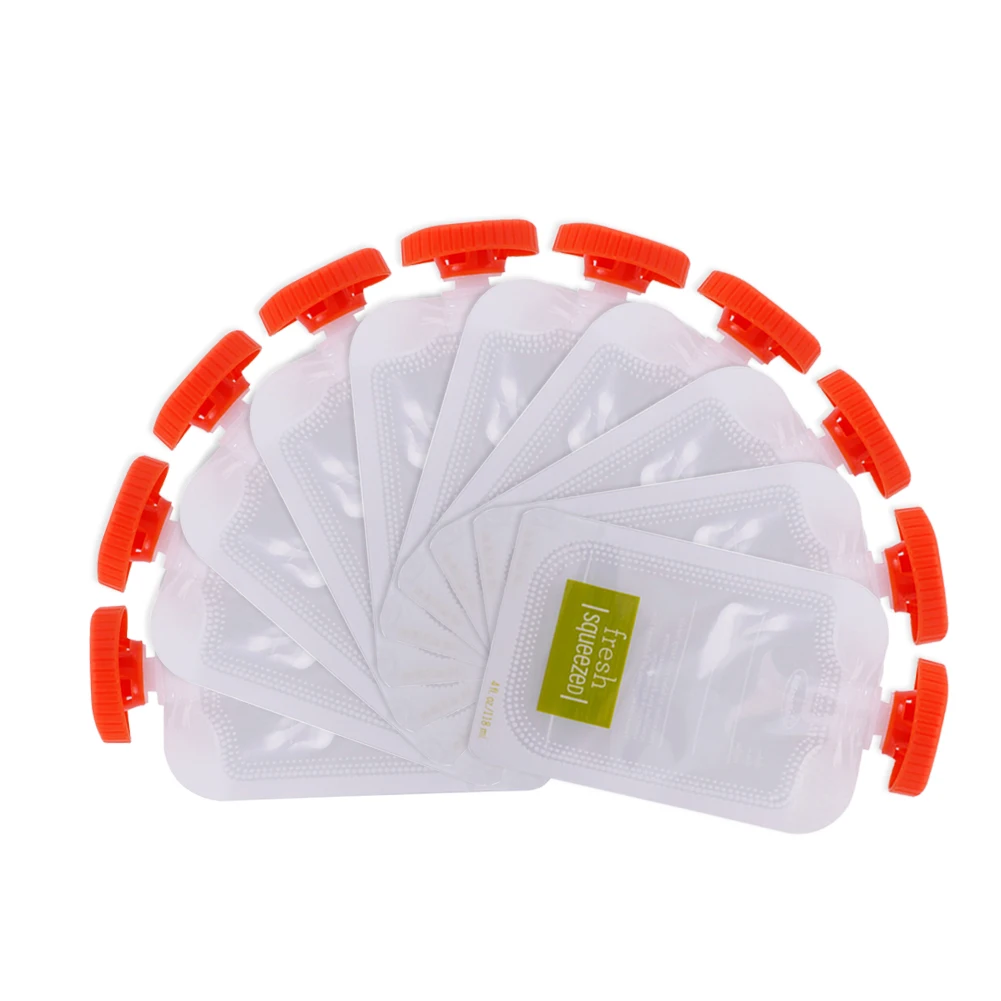 Baby Food Storage Containers Food Pouch 10pcs Puree Squeeze Feeding Baby Food Storage Bag Disposable Newborn Accessories Fruit Juice Small Non-toxic Portable Container