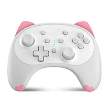 

Cute Cat Gamepad Wireless Bluetooth Game Remote Controller Joystick Double Vibration Console Game Pad for Switch Pro Switch Lite
