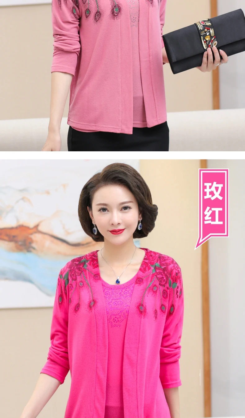 Harajuku feminino blusa Трикотажный костюм осенний вязаный комплект из двух предметов Женская одежда с длинными рукавами плюс размер свитер S417