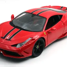 JZ) Bburago 1/18 1:18 Ferrari 458 специальный спортивный гоночный автомобиль Транспортное средство литье под давлением дисплей Модель игрушки на день рождения для детей мальчиков и девочек