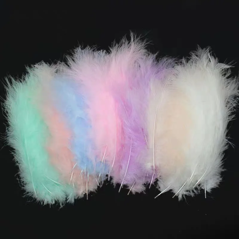 100pcs Macron color natural feathers transparent balloon accessories children's festive party arrangemet Nature Feather | Дом и сад