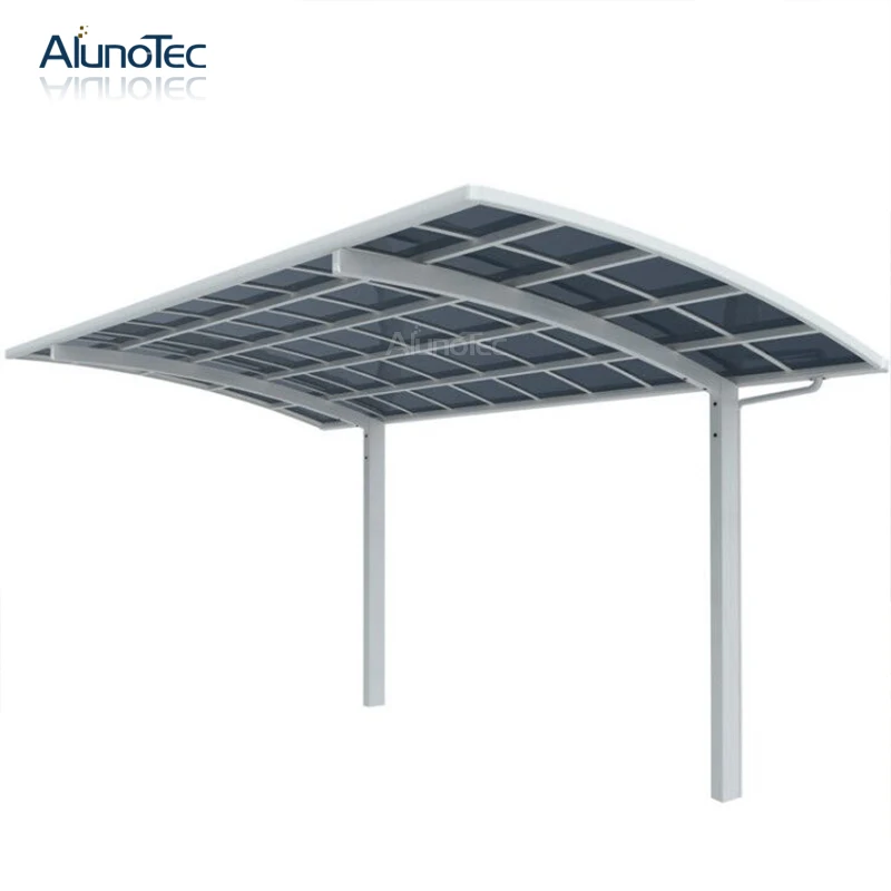 Nature Polycarbonate Cover Aluminum Metal Carport For Outdoor Size 5.5m Length x 3m Projection x 3m Height