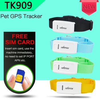 

TK909 Mini TKSTAR Pet Tracker With Collar GSM/GPRS Positioning Real Time GPS Tracker for Pet Dog/Cat /IOS /Andriod App