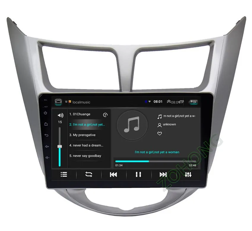 Top 2+32Gb 4G for Solaris Car multimedia player for Hyundai Solaris Accent autoradio Android car gps navigation autoradio stereo MAP 23