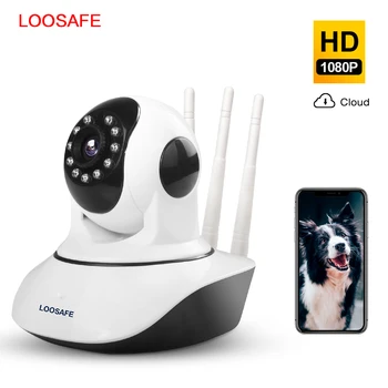 

LOOSAFE 2MP Cloud HD WIFI IP Camera Night Vision Home Security camera Wireless P2P IP Camara PTZ Wifi Indoor IR cam Audio ONVIF
