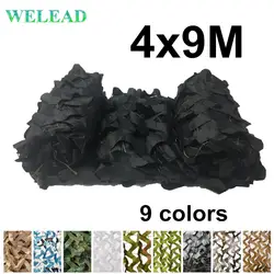 WELEAD 18 цветов 4x9 Военная камуфляжная сетка усиленная для Pergalo садовый тент тени брезентовый тент скрытый Toile Camo Mesh