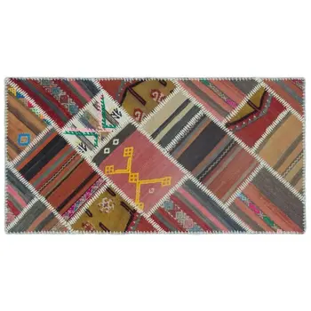 

Handmade Natural Vintage Patchwork Rug Area Rug 080x153 Cm-2'7''X5'0''