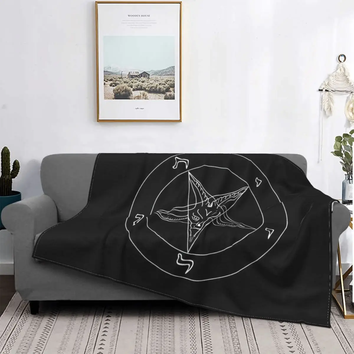 

The Church Of Satan Might Carpet Flocking Textile A Hot Bed Blanket Bed Covers Luxury Blanket Blanket Flannel Blanket