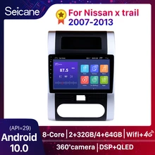 Seicane Android 10 DSP QLED tv 8-rdzeń 4G Radio samochodowe odtwarzacz multimedialny GPS jednostka główna dla Nissan x trail t31 2007 2008-2013 Qashqai
