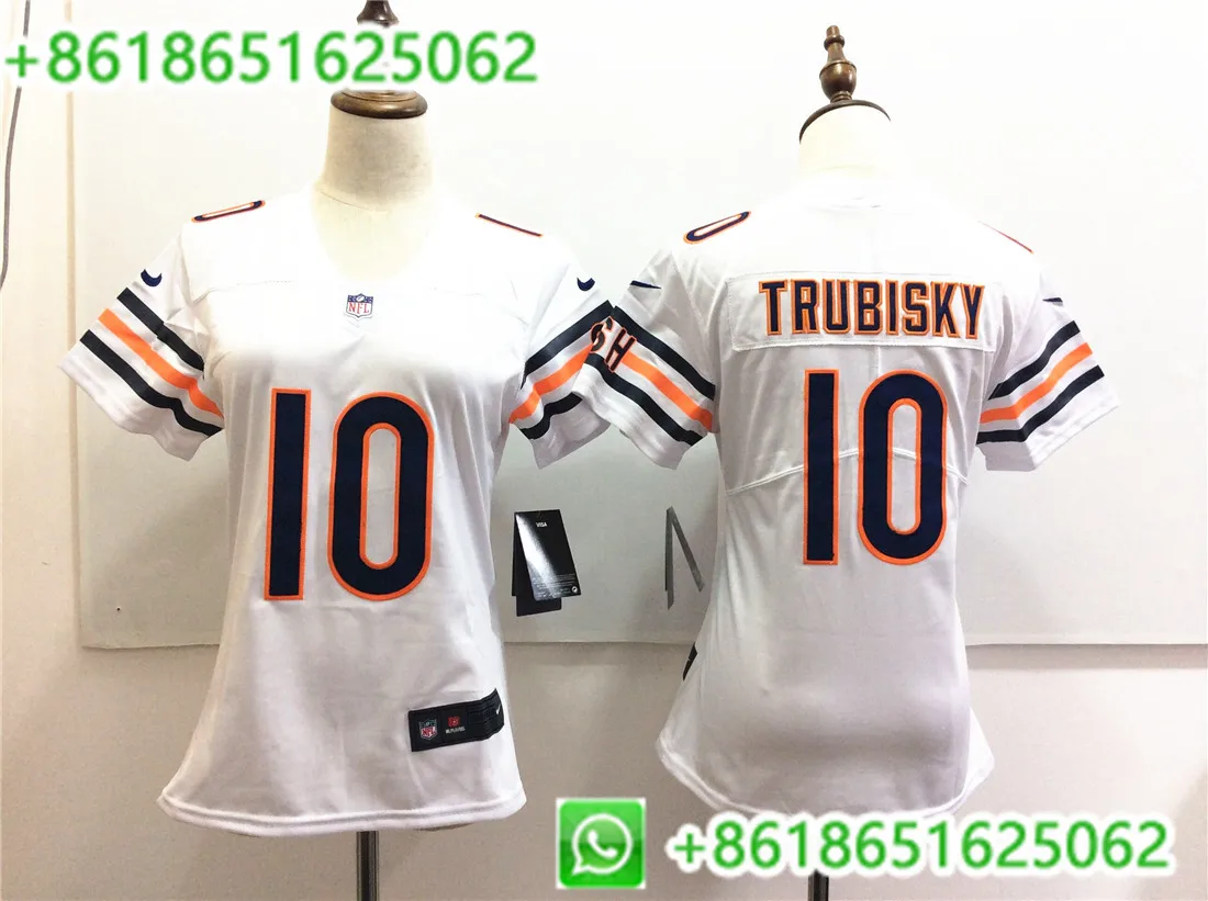 AS PICTURE Женская майка Chicago Mitchell Trubisky - Цвет: AS PICTURE
