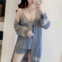 4 шт., Женские топы и блузки, нижнее белье, женский розовый Шелковый комплект, комплекты для сна, кружевной халат, банные халаты, пижамные шорты для подружки невесты