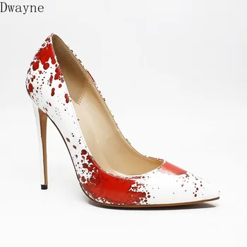 

2019 spring new ultra high heel stiletto women's shoes shallow mouth pointed shoes fashion custom large size women's shoes