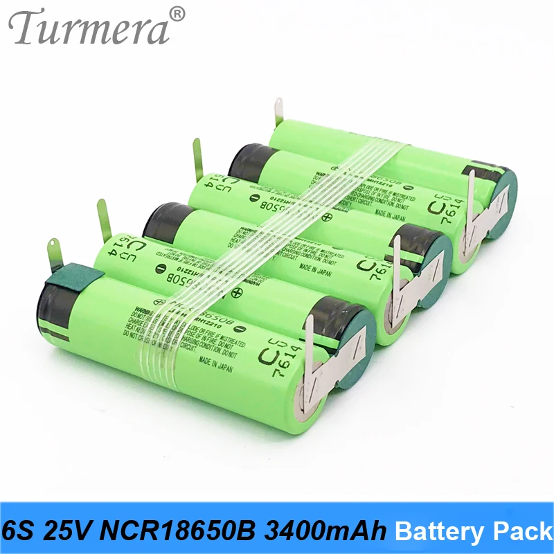 6s 21,6 v аккумулятор 18650 упаковка ncr18650b 3400mah 21,6 v 25,2 v паяльная батарея для отвертки пылесос Кастомизированный аккумулятор