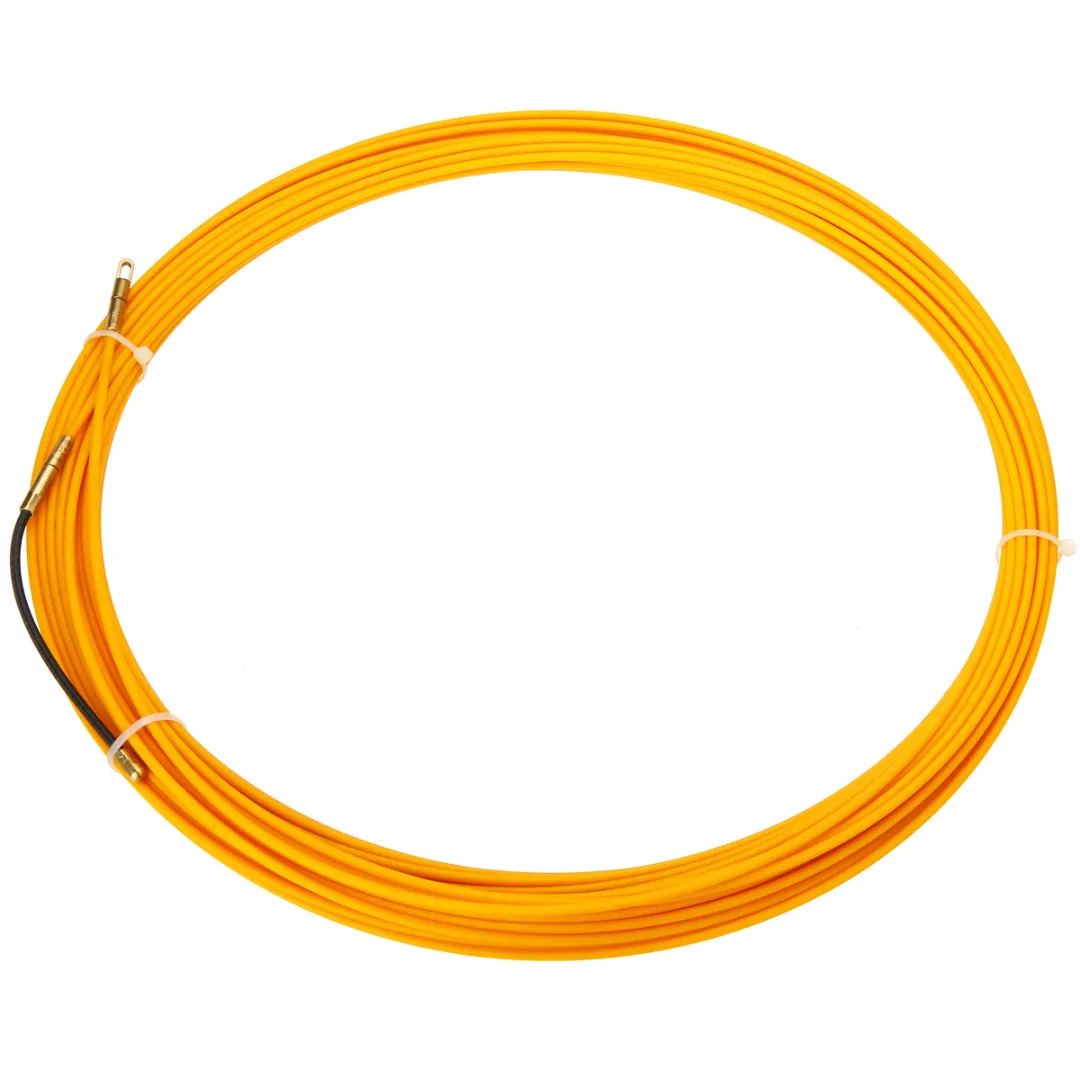 New 30M 3mm Guide Device Fiberglass Electric Cable Push Pullers Duct Snake Rodder Tape Wire Mayitr Yellow 2019