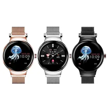 

Ladies Women Watch Support Heart Rate Sleep Monitoring Waterproof Smart Reminder Step Calories Calculation Clock Bracelet