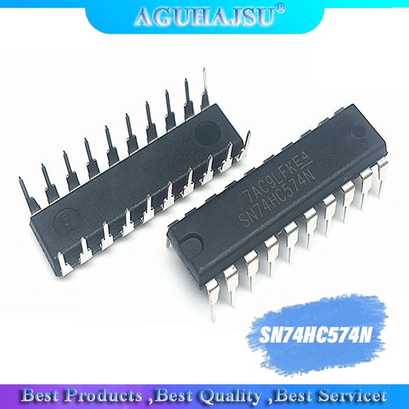 10 шт. SN74HC574N DIP20 SN74HC574 DIP 74HC574N 74HC574 Новый d-тип флип-флоп чип | Электронные компоненты