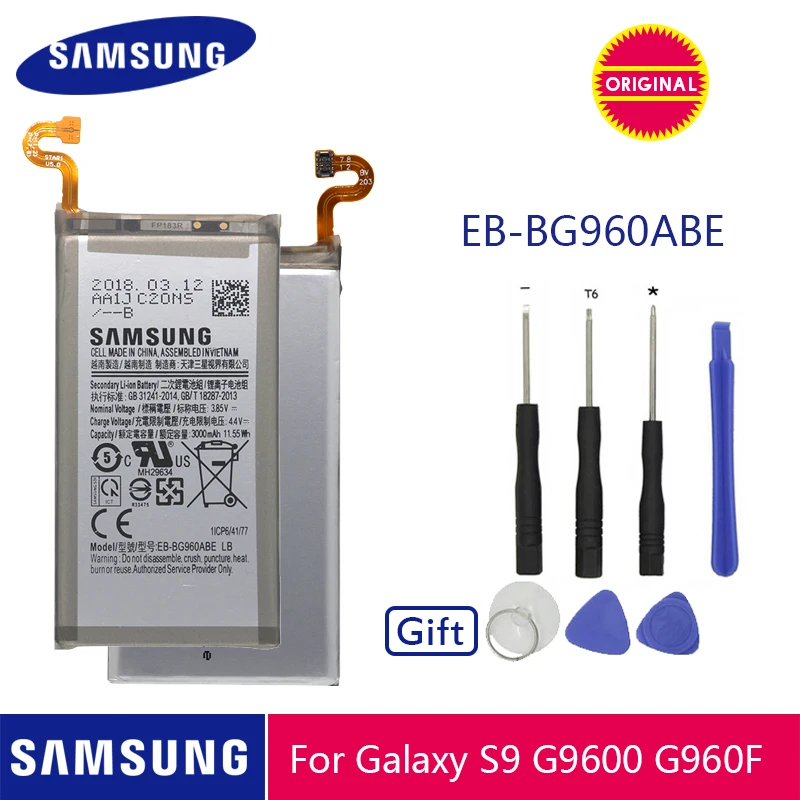 Оригинальная телефонная батарея SAMSUNG телефон аккумулятор 3000 мАч для Samsung GALAXY S9 G9600