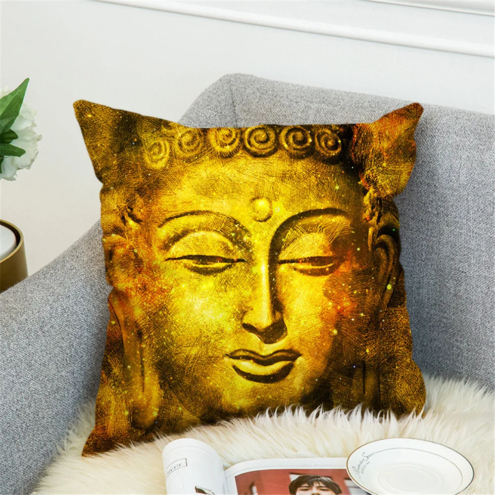 Double-sided printing Religion Ethnic Cushion Cover African Style Pillow Case Linen Cotton Color Cloth for Sofa Throw Pillows