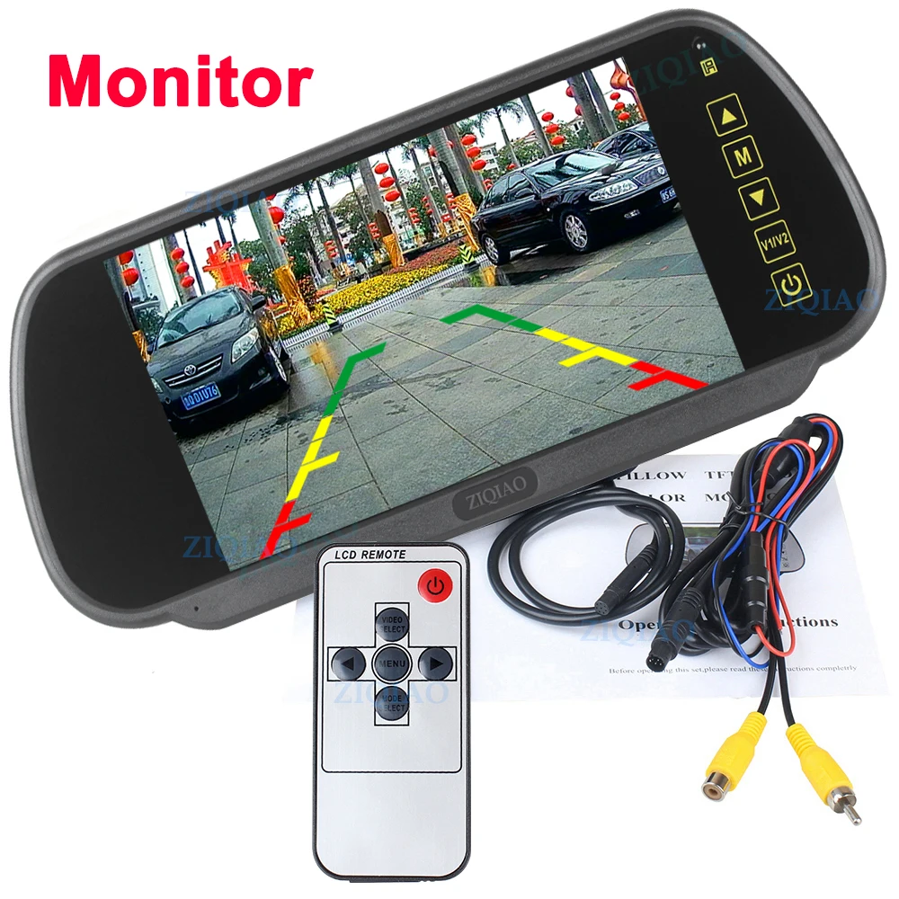 US $36.31 Ziqiao 7 Inch Car Reverse Rear View Monitor System With Lcd