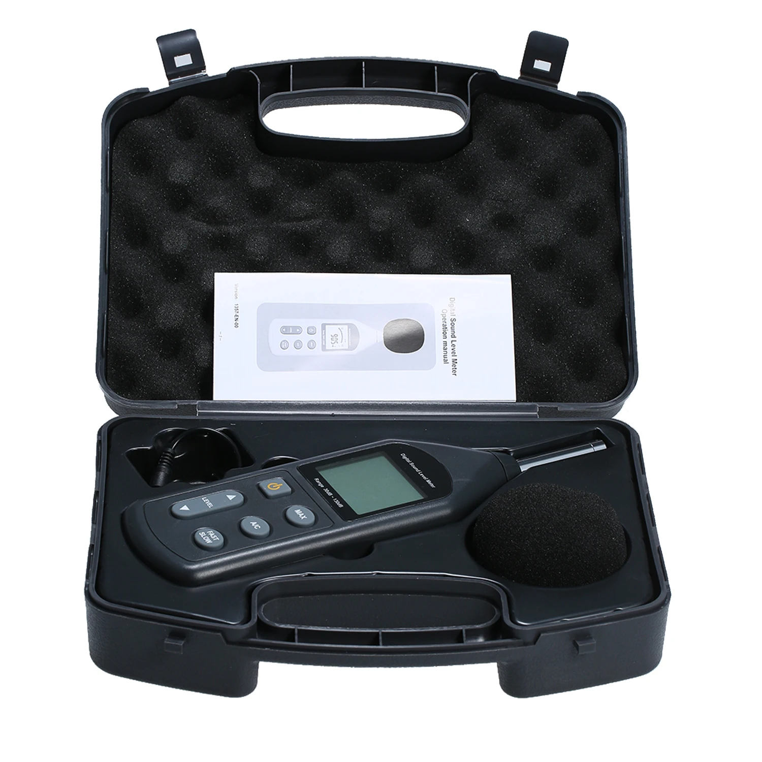 Цифровой измеритель уровня звука ЖК-дисплей Дисплей Шум метр 30dB~ 130dB Шум измерительный прибор дБ метр тестер для измерения уровня