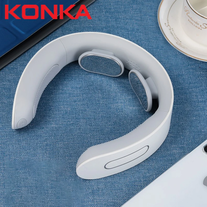Konka-Dispositivo eléctrico de masaje cervical para alivio del dolor, mini masajeador inteligente de cuello y hombro, herramienta para cuidado de la salud, cervicales, vértebras, fisioterapia