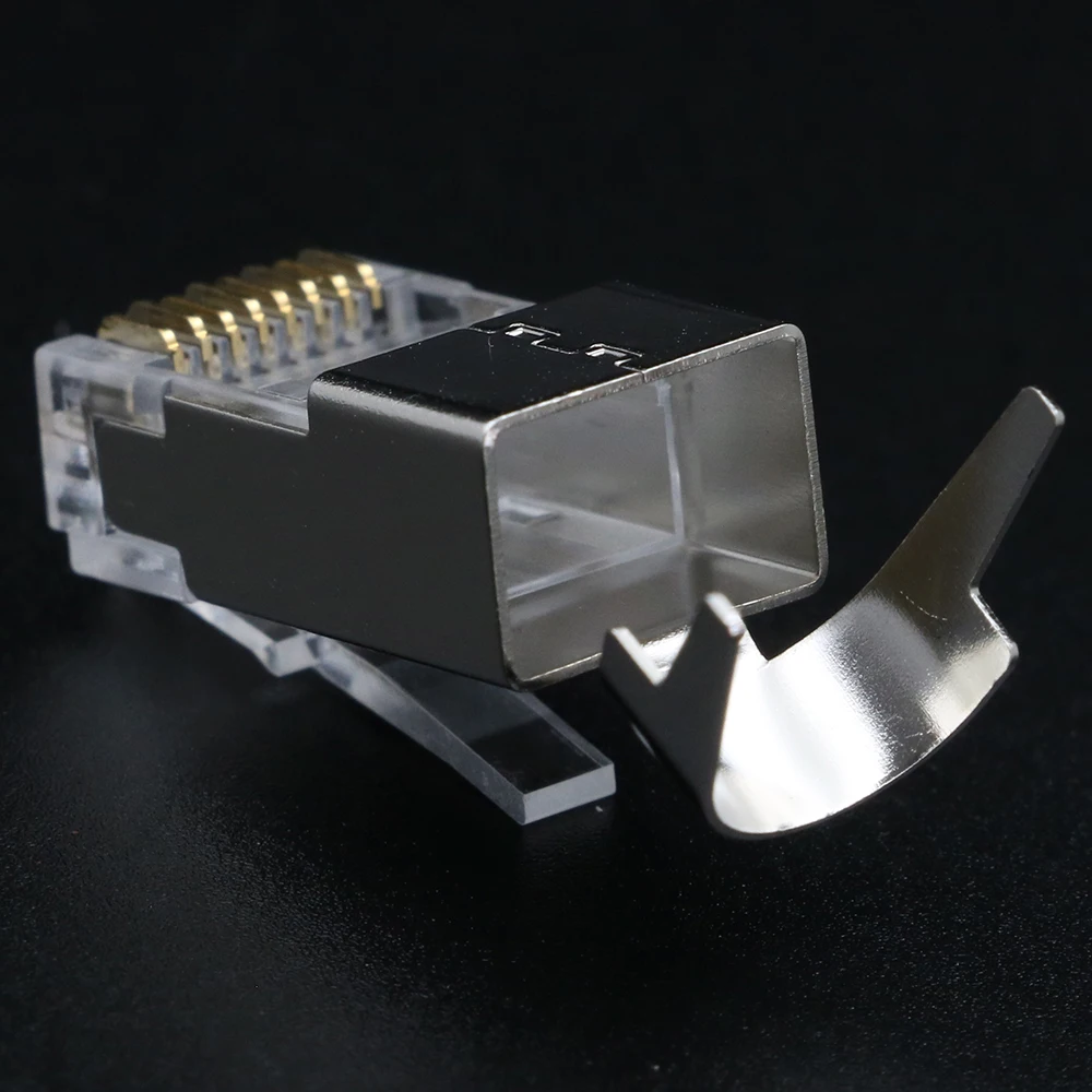 Xintylink CAT8/CAT7/CAT6A RJ45 Connector - Shielded Ethernet Cable Plug with 1.5mm Pass Through Hole Description Image.This Product Can Be Found With The Tag Names Cheap Computer Cables Connectors, Computer Cables Connectors, Computer Office, High Quality Computer Office