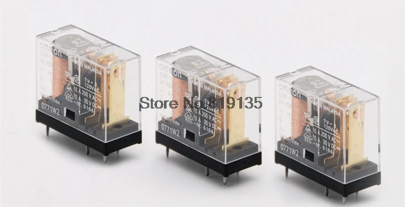Free shipping 10Pcs Omron G2R-2 DC12V 24V 8Pin PCB Mount DPDT Power Relay 5A/250VAC | Обустройство дома