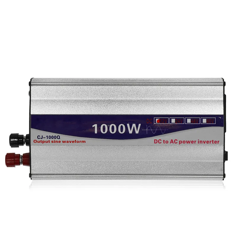 US $48.99 1set Led Display 1000w Pure Sine Wave Power Inverter 12v24v To 220v Converter Transformer Power Supply Inverter