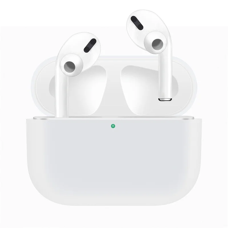 Для Apple AirPods Pro Чехол для замены ТПУ милый защитный чехол для AirPods 3 беспроводной Bluetooth наушники протектор рукав - Color: White