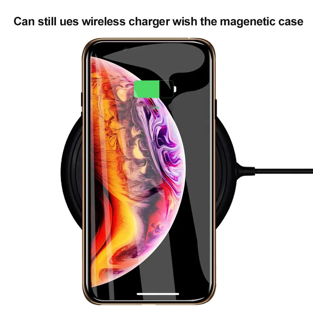 Для iPhone 11 Pro Max Магнитная Адсорбция анти-Открытый чехол для телефона металлический оправа закаленное стекло чехол пленка предотвращает