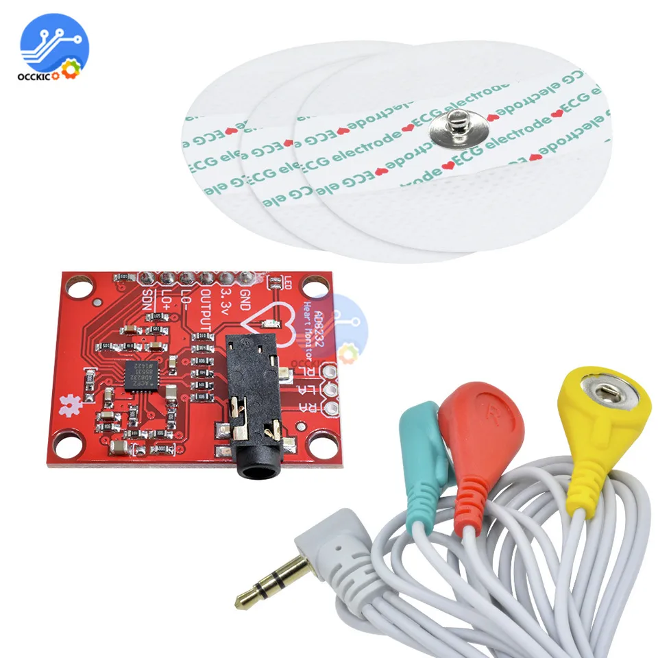 Sensore ECG AD8232 Per Arduino - Monitoraggio Frequenza Cardiaca, Segnali Bioelettrici Per Progetti Fai Da Te - Foto 6