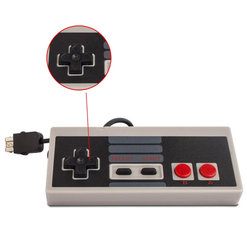 

Gamepad Joystick With 1.8M Extension Cable For Nintend Nes Classic Mini Wii Game Console Controller Gray Abs