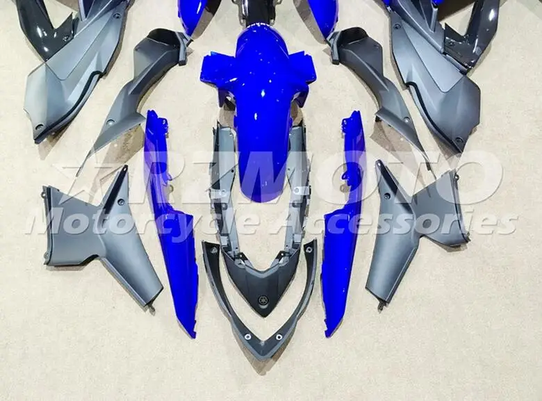 YZF R3 R25 ABS Инжекционный обтекатель комплект для Yamaha YZFR3 YZFR25 Полный обтекатели наборы на заказ глянцевый синий