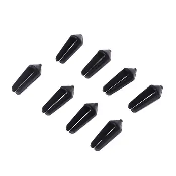 

OOTDTY 8 Pcs PC Plastic Mini Darts Flights Protectors Black Savers 0.05g Ultra Lightweight Darts Accessories