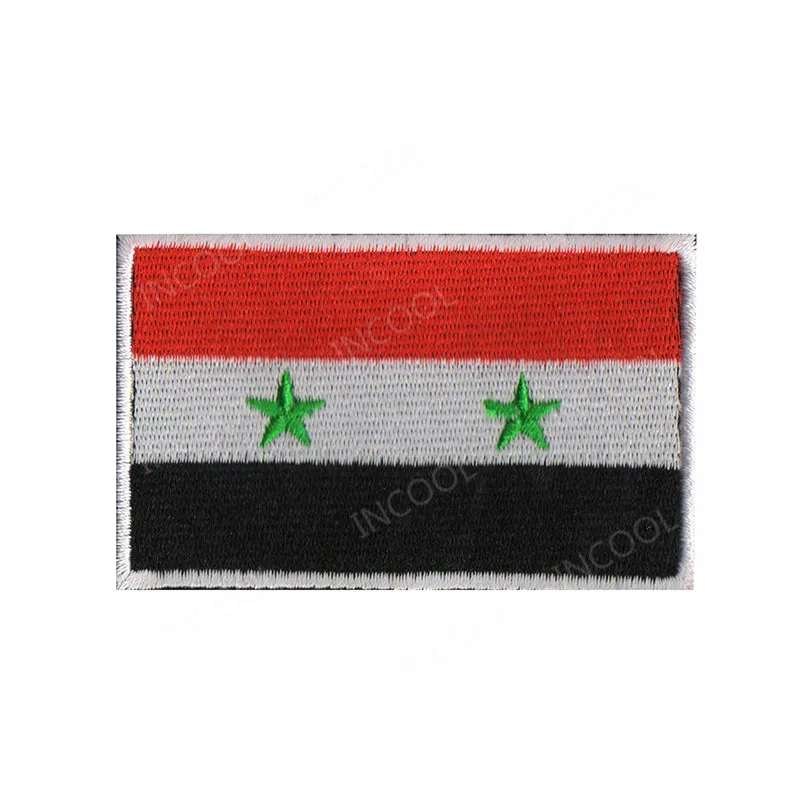 Флаг Азии, Бангладеш, Саудовская Аравия, Джорджия, Корея, Камбоджа, Израиль, Индия, Филиппины - Цвет: Syria Flag