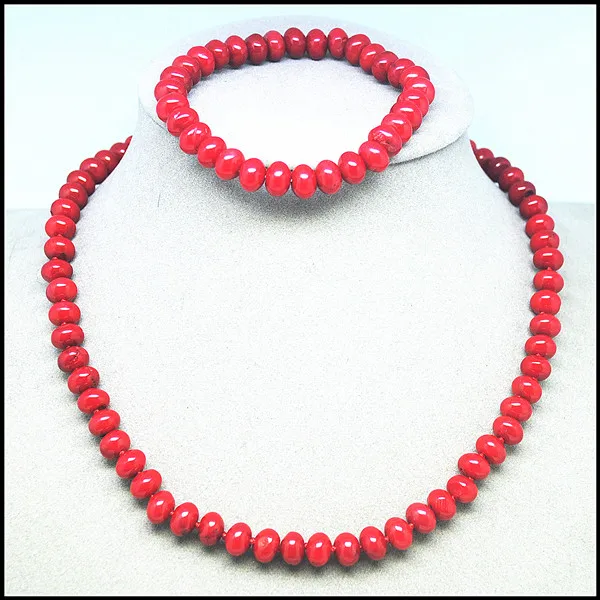 Натуральный Коралл ожерелья ожерелье с узелками браслеты 45 см Длина ювелирные