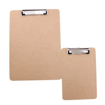 

A4/A5 Clipboard Writing Pad File/Wooden File Clip Board Portable Menu Clipboard With Plate Clip Office/School Supplies