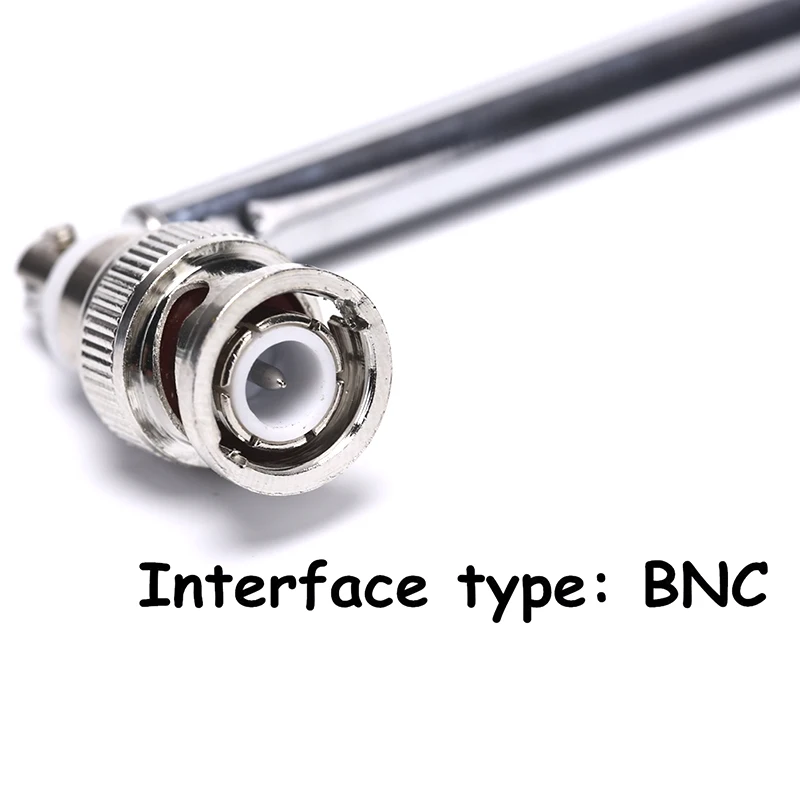 

New 1pc 360 Degrees 765mm Telescopic Antenna Q9 BNC Connector Portable FM Radio Scanner VHF UHF TW