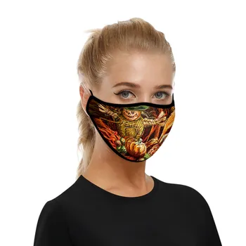 

Thanksgiving Print Windproof Face Mask Breathable Cloth Face Shield Face Shield Washable Mouth Mask Reusable mondmaskers