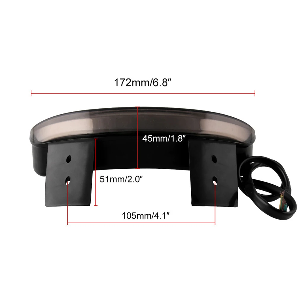 Аксессуары для мотоциклов нарезанный край крыла 8 светодиодов Красный Стоп
