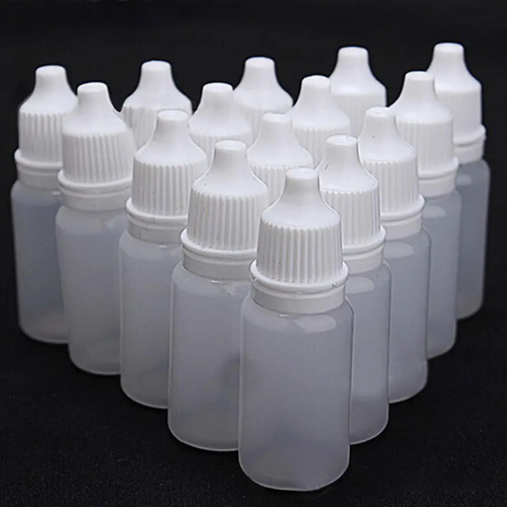 50% Hot Sale 5 Pcs Durable 5-100ml Empty Plastic Squeezable Dropper Bottles Eye Liquid Dropper