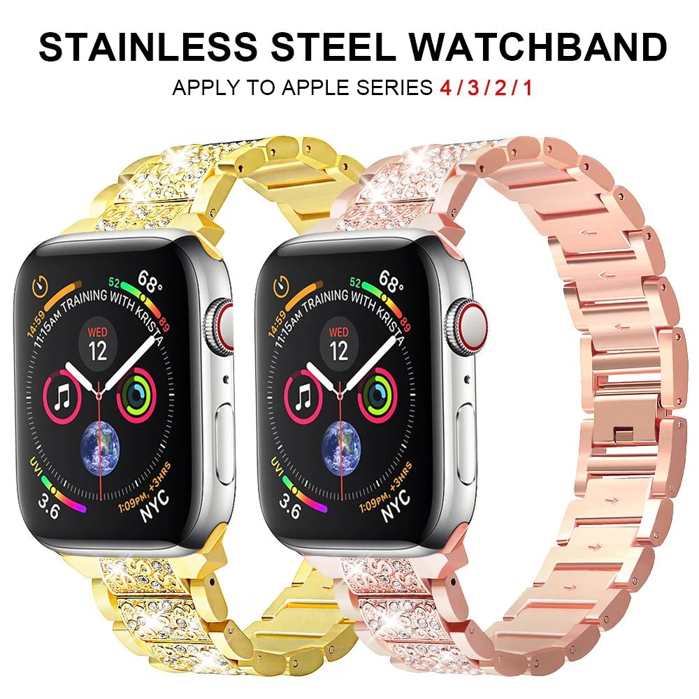 

Watch strap 38mm 42mm, 40mm 44mm stainless steel replacement wrist strap Apple Watch Series iWatch 1 2 3 4 Accessories