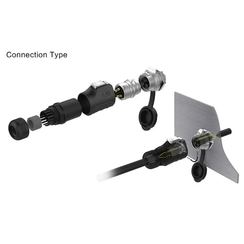 LP16 2 3 4 5 6 7 8 9 Pin мощность промышленный круговой разъем открытый IP67 Водонепроницаемый для солнечной энергии и передачи сигнала