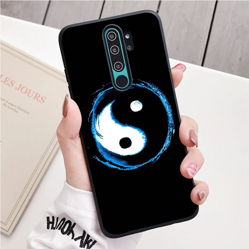 Âm Dương Trung Quốc Thần Bí Silicone Ốp Lưng Điện Thoại Redmi Note 9 8 7 Pro S 8T 7A Bao xiaomi leather case card