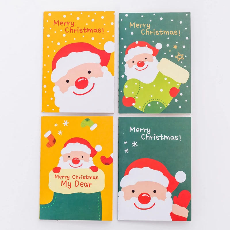 Santa Claus 1 шт./лот Kawai мультфильм Рождество Санта Клаус карманный блокнот милый подарок книга Счастливого Рождества блокнот канцелярские принадлежности - Цвет: Santa Claus