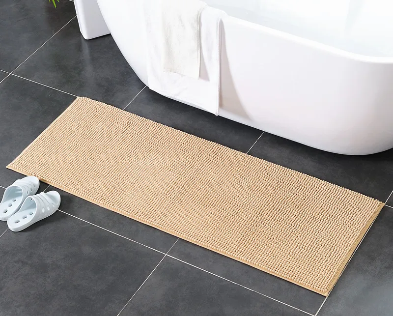 Amazon Bathroom Bath Mat Chenille Shorthair Water-Absorbing-Slip Mat Bedroom Bed Edge Pedal Rug