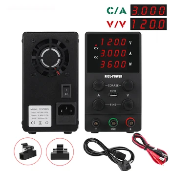 

NICE-POWER Mini 30V 60V 80V 120V DC Adjustable Power Supply Lab SwitchingPower Source Voltage And Current Regulator 110V/220V