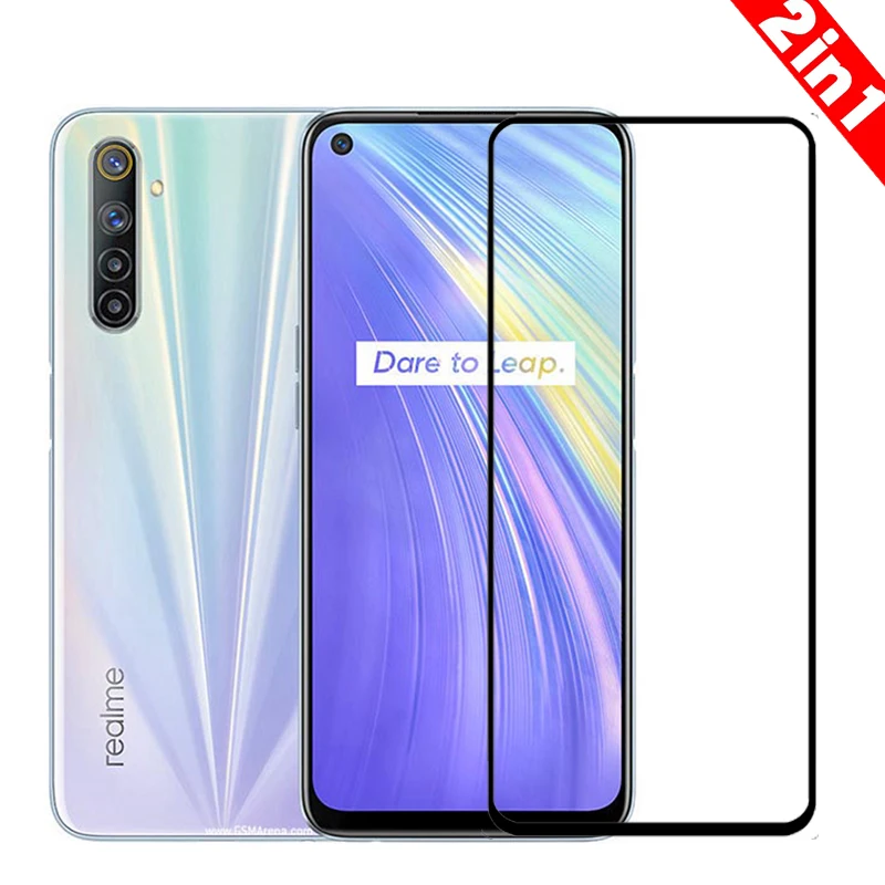 2 шт. защита для экрана закаленное стекло OPPO Realme 6 HD полное покрытие