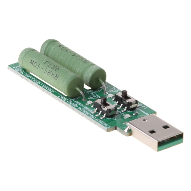 USB резистор электронная нагрузка с переключателем регулируемый 3 ток 5 в тестер