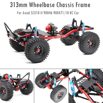

RC Car 313mm Wheelbase General Chassis Frame Remote Control Climbing Car Reverse Axle For Axial-SCX10II 90046 1/10 Telecar Gift